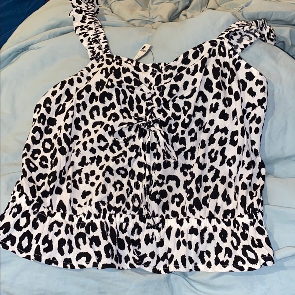 Cute Cheeta-Print Blouse